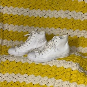 All Star Converse Classic White Leather High-Top’s